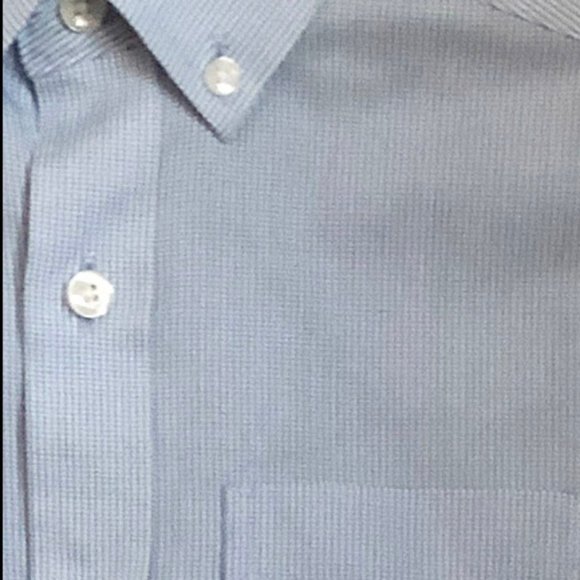 Boys Button Down Blue & White Checked - Picture 6 of 6